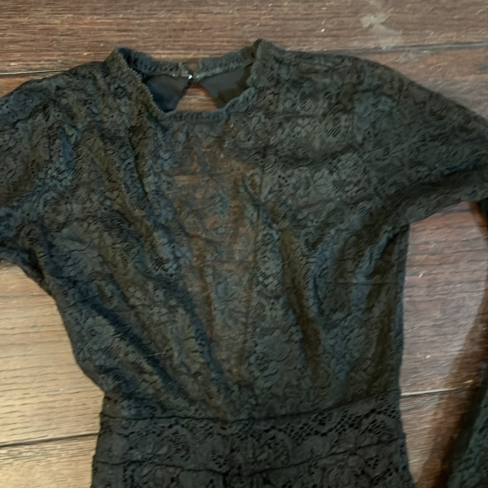 Nightcap Black Lace Jumpsuit - Picture 3 of 5